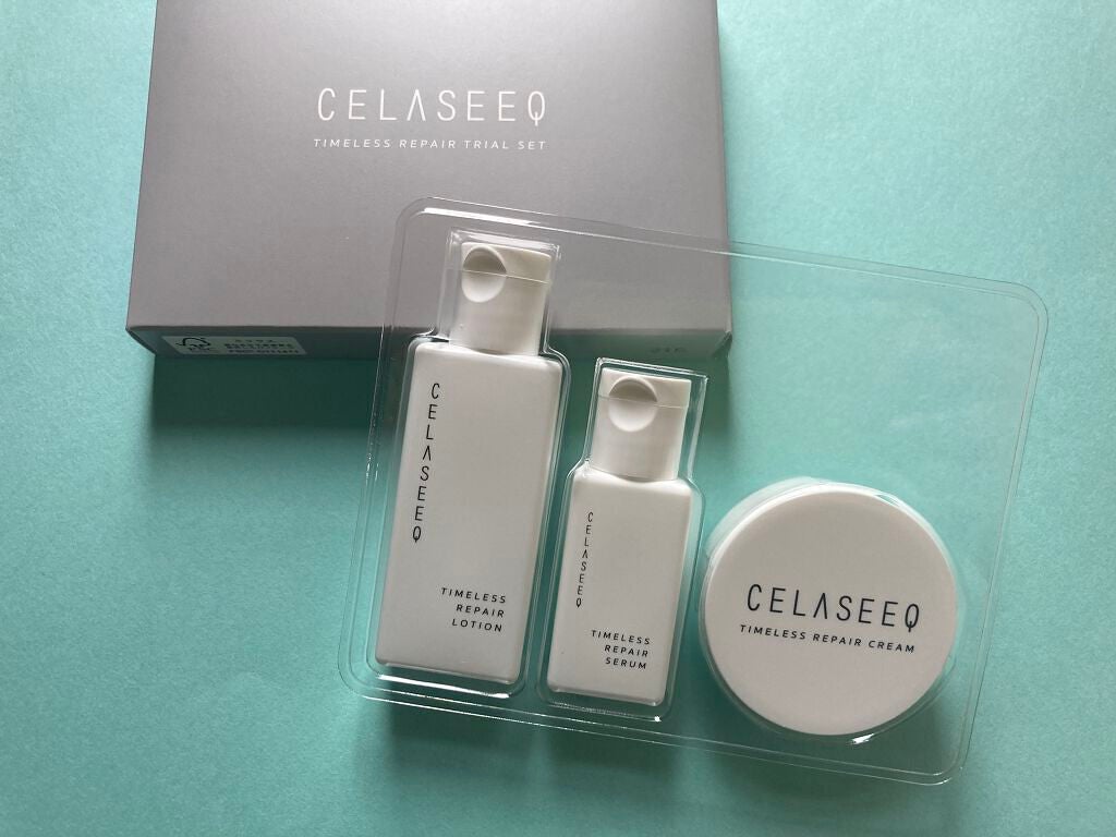 タイムレスリペア 未来肌おためしセット/CELASEEQ/スキンケアキットを使ったクチコミ(2枚目)