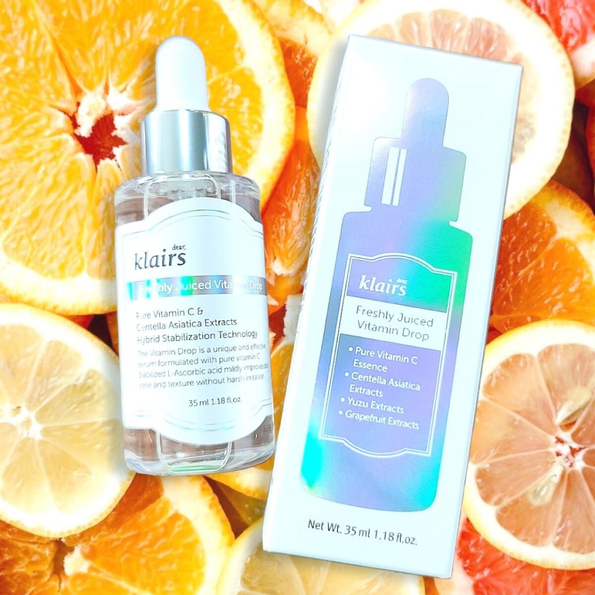 フレッシュリージュースドビタミンドロップ(35ml)/Klairs/美容液を使ったクチコミ(2枚目)