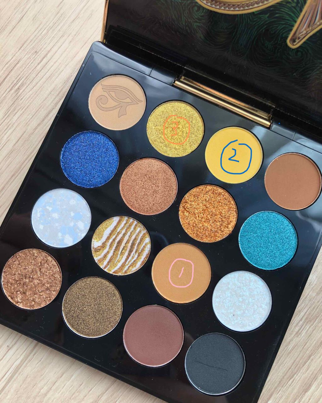 大英博物館 エジプトシリーズ アイシャドウパレット/ZEESEA/アイシャドウパレットを使ったクチコミ(1枚目)