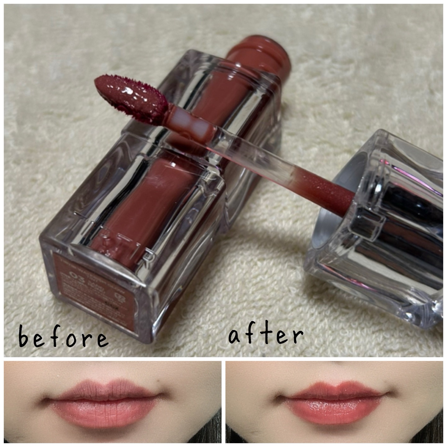 ウォーターリズムグロウティント/TIRTIR(ティルティル)/リップティントを使ったクチコミ（3枚目）