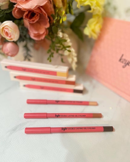 ダブルラスティングジェルライナー/keybo/ジェルアイライナーを使ったクチコミ(4枚目)
