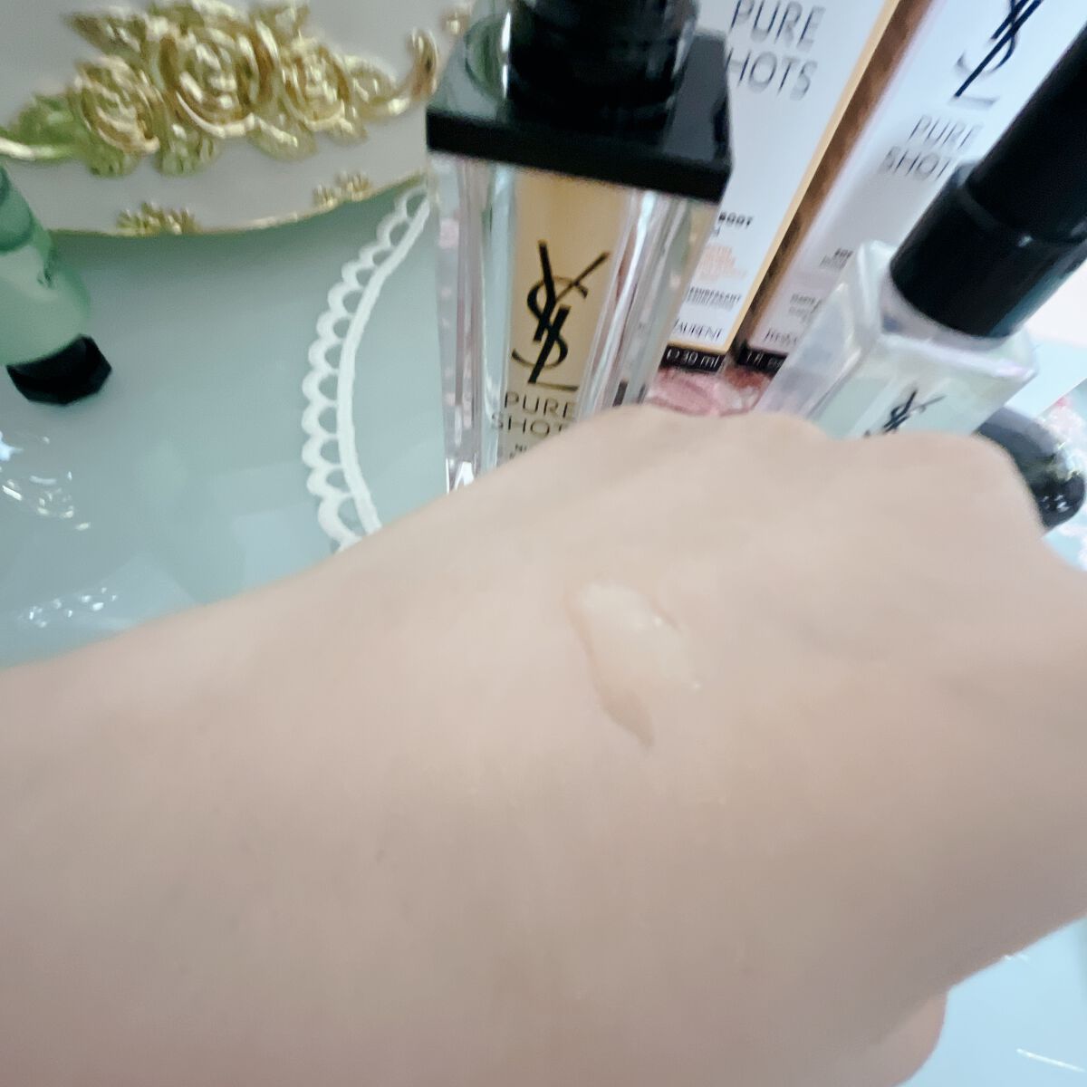 ルージュ ヴォリュプテ シャイン/YVES SAINT LAURENT BEAUTE/口紅を使ったクチコミ(8枚目)