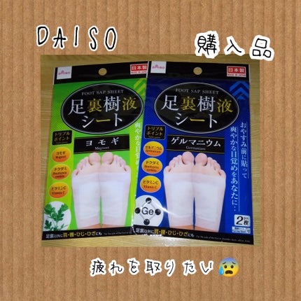 足裏樹液シート/DAISO/レッグ・フットケアを使ったクチコミ(1枚目)