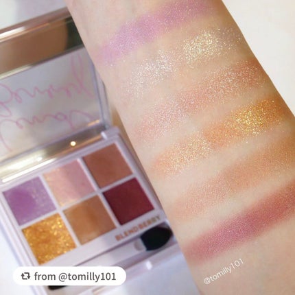 オーラクリエイション/BLEND BERRY/アイシャドウパレットを使ったクチコミ(4枚目)