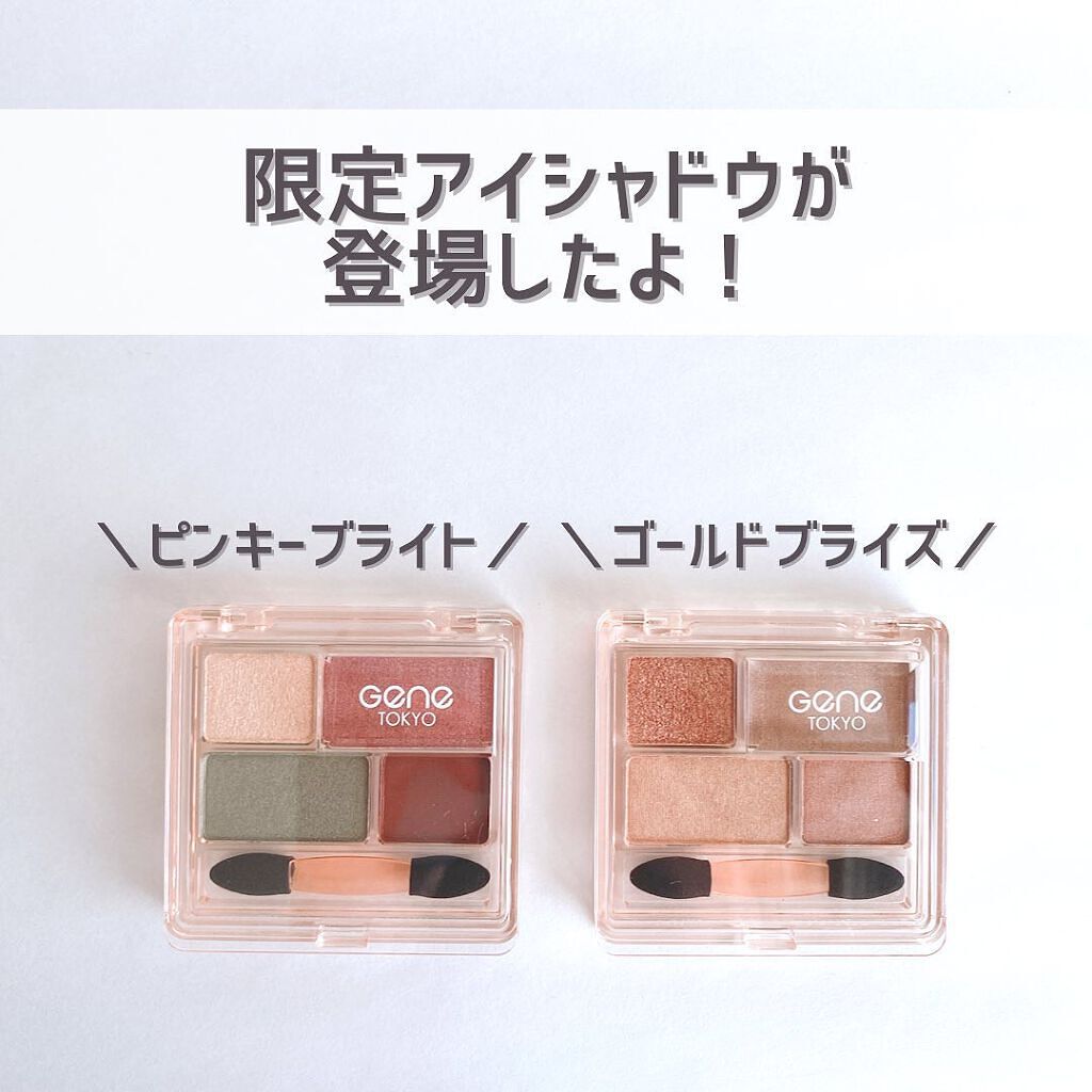 リラクシーアイシャドウ/GENE TOKYO/アイシャドウパレットを使ったクチコミ（3枚目）