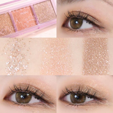 トリプルレイヤーアイパレット/BLACK ROUGE/アイシャドウパレットを使ったクチコミ(3枚目)