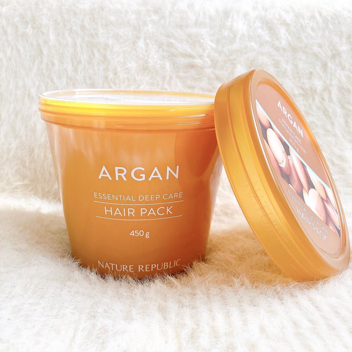 アルガンエッセンシャル ディープケアヘアパック/ネイチャーリパブリック/ヘアマスク・ヘアパックを使ったクチコミ（1枚目）