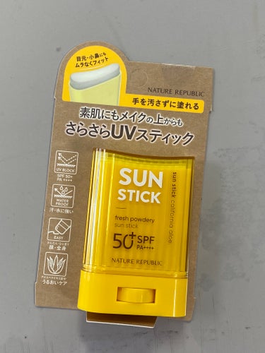 ネイチャーリパブリック サラサラSUNデュオ サンスティック のクチコミ「JM solutionが欲しくて買いに行ったが、見当たらなくてネイチャーリパブリックを購入して.....」（1枚目）