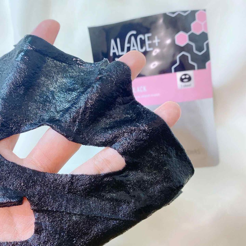 ディープブラック アクアモイスチャー シートマスク 1枚/ALFACE+/シートマスク・パックを使ったクチコミ（2枚目）