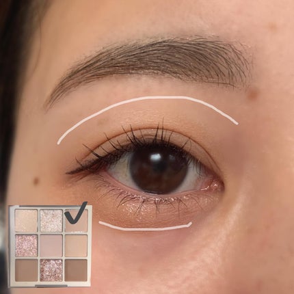 シャドウパレット/dasique/アイシャドウパレットを使ったクチコミ(2枚目)