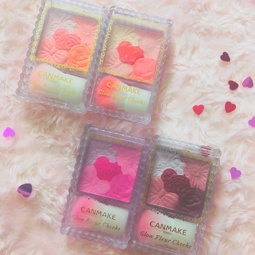 グロウフルールチークス/キャンメイク/パウダーチークを使ったクチコミ（1枚目）