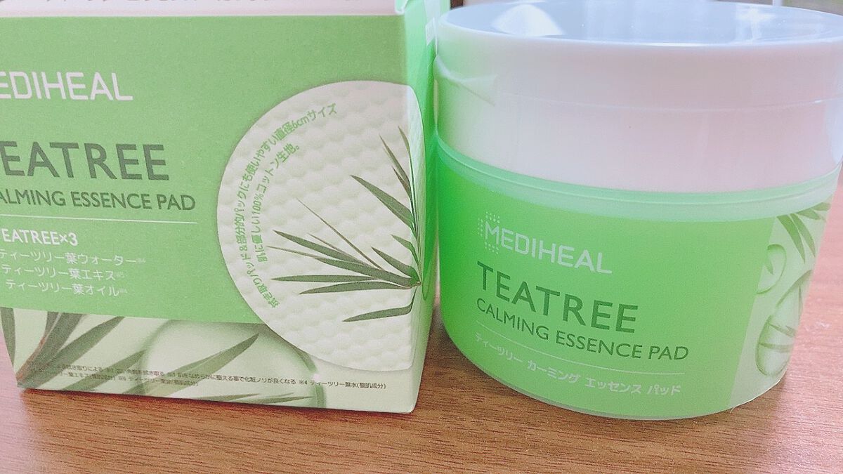 ティーツリーカーミングエッセンスパッド/MEDIHEAL/トナーパッドを使ったクチコミ(1枚目)