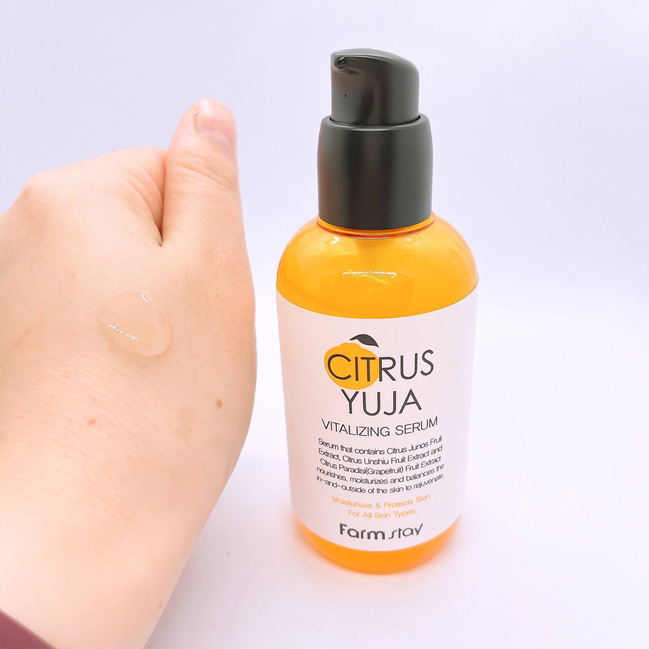 シトラスゆずバイタライジングセラム/Farmstay/美容液を使ったクチコミ（3枚目）