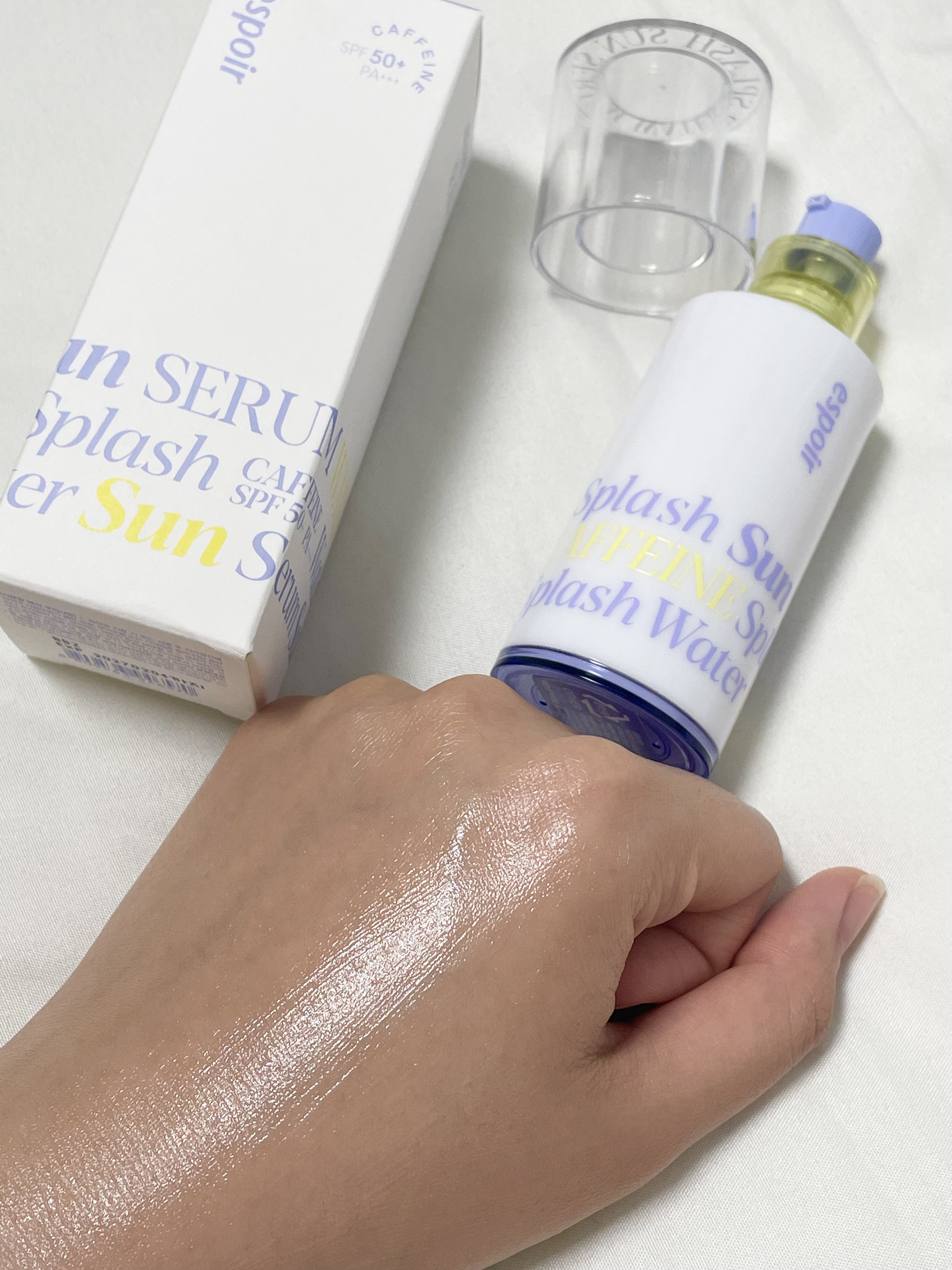 エスポア ウォータースプラッシュサンセラム/espoir/日焼け止めクリームを使ったクチコミ（3枚目）