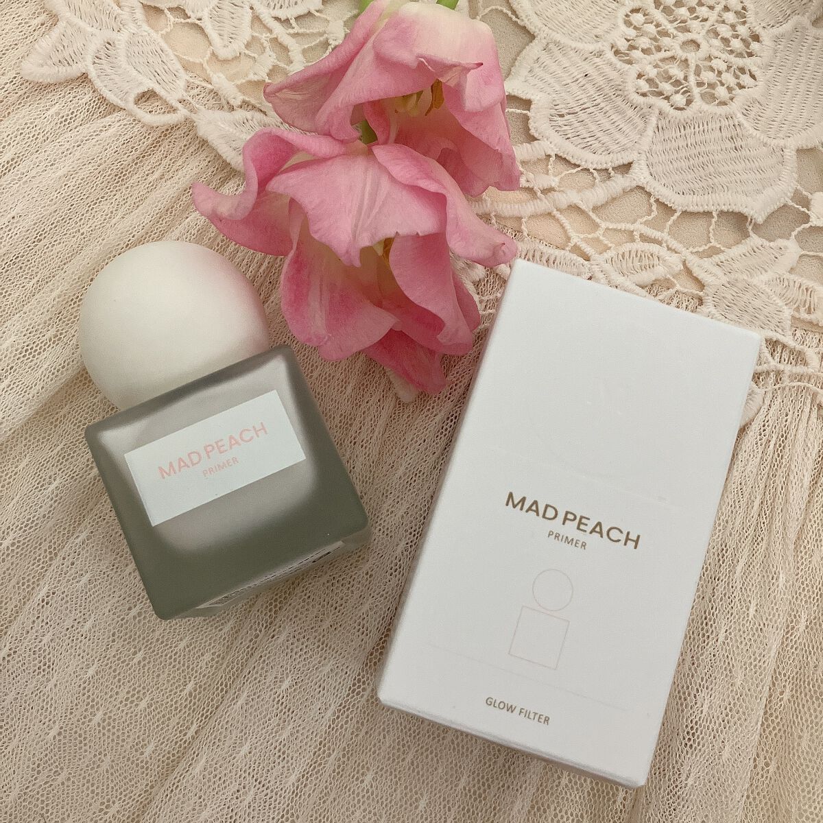 グローフィルタープライマー/MAD PEACH/化粧下地を使ったクチコミ（1枚目）