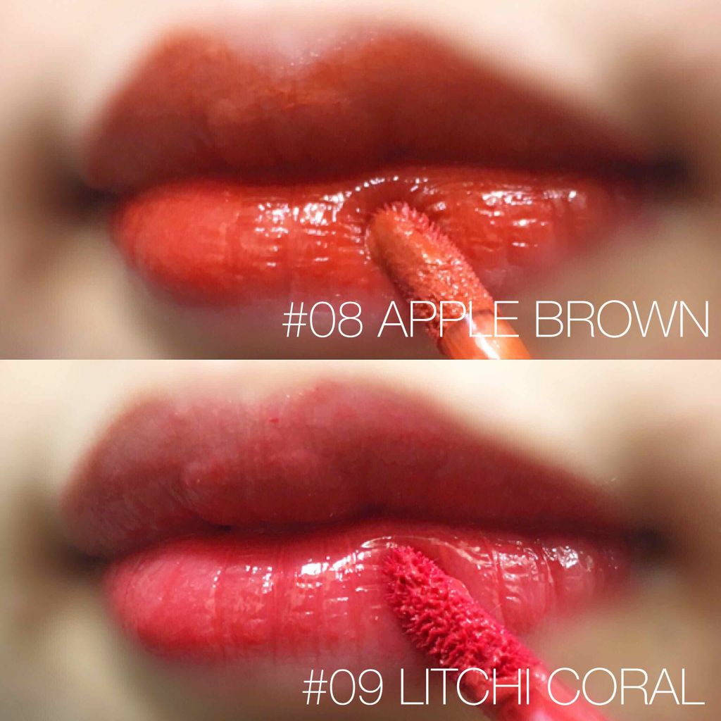 ジューシーラスティングティント/rom&nd/リップティントを使ったクチコミ（3枚目）