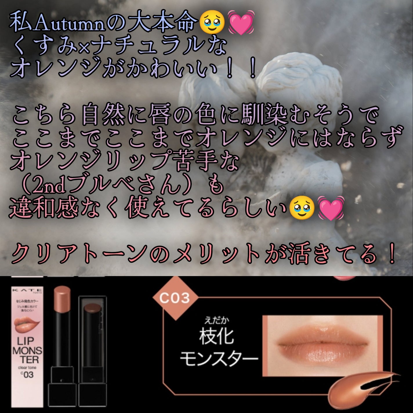 リップモンスター クリアトーン/KATE/口紅を使ったクチコミ(5枚目)