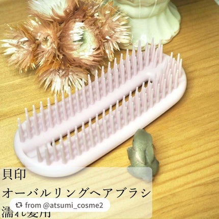 オーバルリングヘアブラシ 濡れ髪用オーバルリングヘアブラシ 濡れ髪用(ピンク)/貝印/ヘアブラシを使ったクチコミ(1枚目)