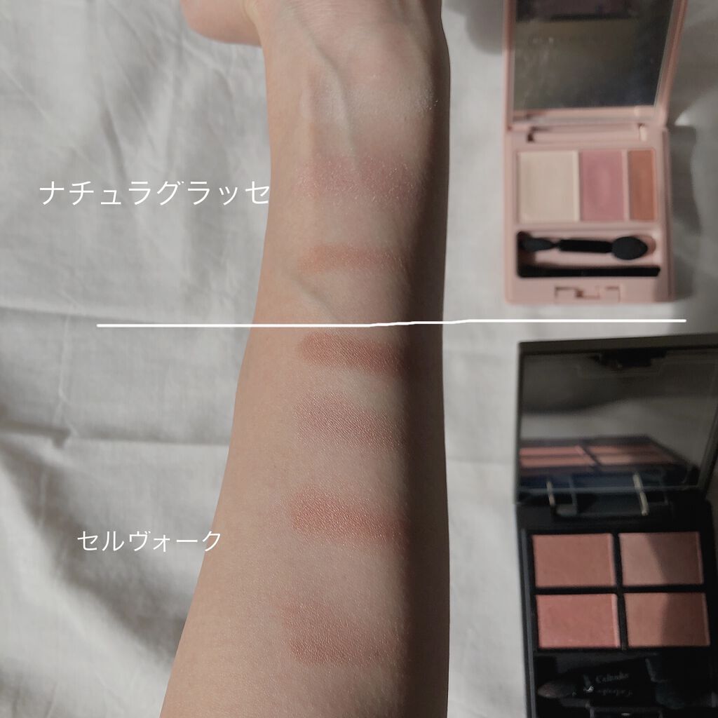 アイパレット EX04 ウォームベージュ/ナチュラグラッセ/アイシャドウパレットを使ったクチコミ（2枚目）