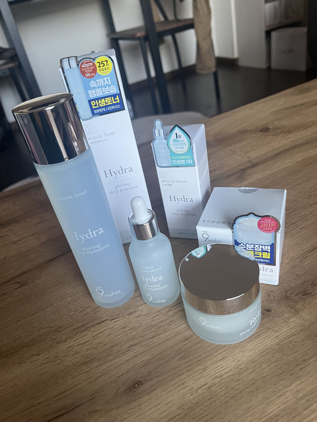 ハイドラアンプルクリーム/9Wishes/フェイスクリームを使ったクチコミ（1枚目）