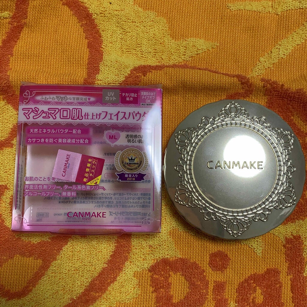 【旧品】マシュマロフィニッシュパウダー/キャンメイク/プレストパウダーを使ったクチコミ(1枚目)