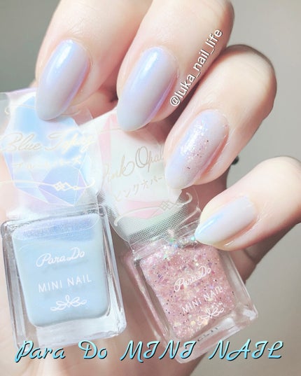 #夏ネイル,#偏光ラメネイル,#ブルーネイルのネイルデザイン