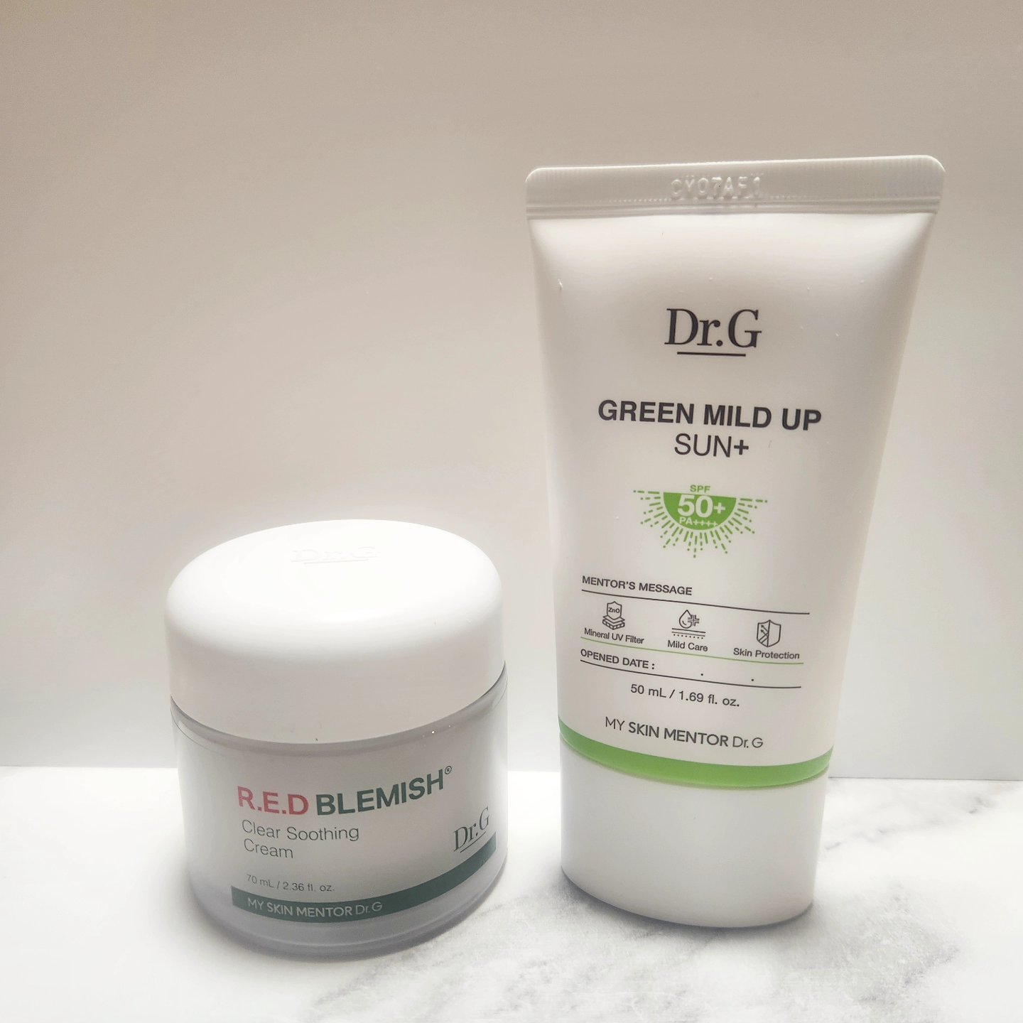 グリーンマイルドアップサンプラス/Dr.G/日焼け止めクリームを使ったクチコミ（1枚目）