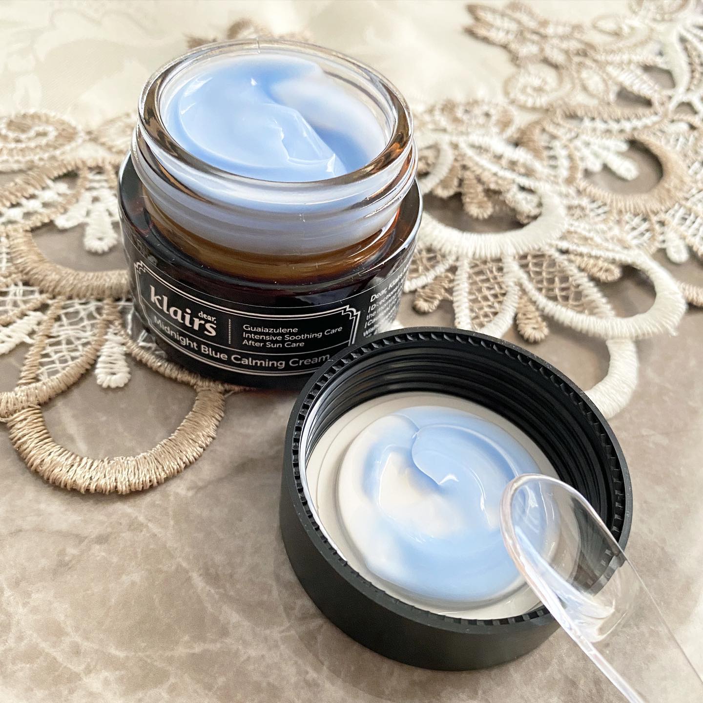 ミッドナイトブルーカーミングクリーム/Klairs/フェイスクリームを使ったクチコミ（1枚目）