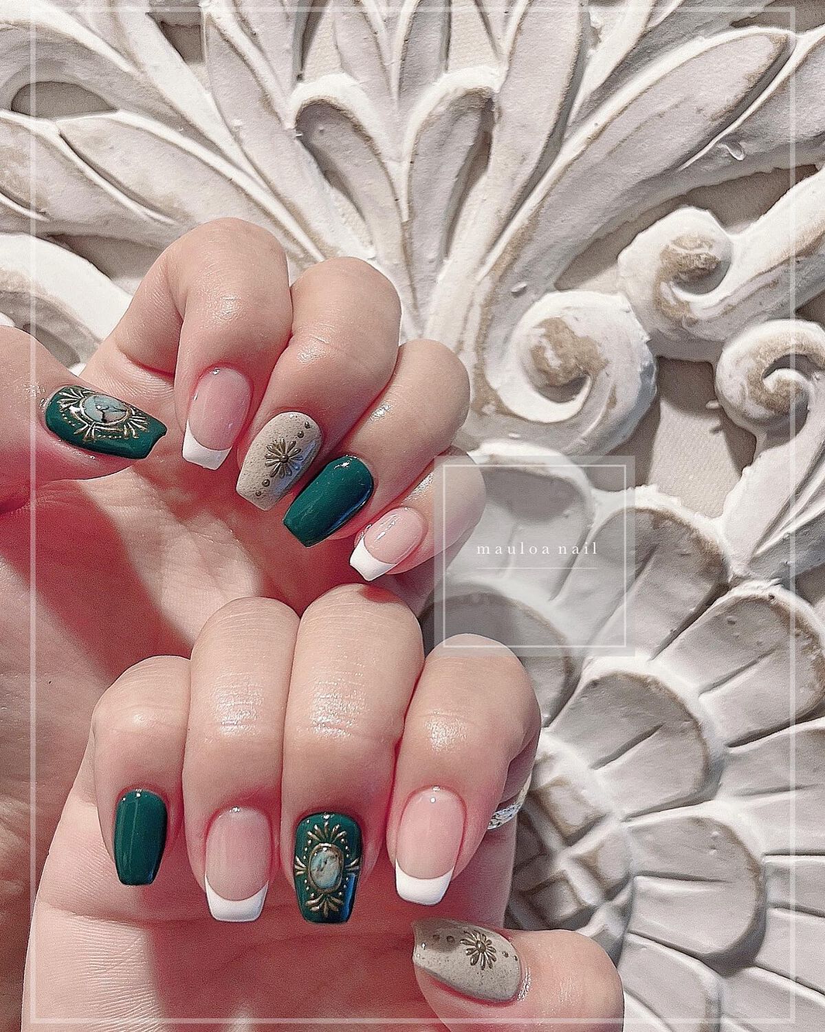 mauloa_nail on LIPS 「・手書きアート🌈ありがとうございました🥰✨・ネイルやり方動画f..」(1枚目)