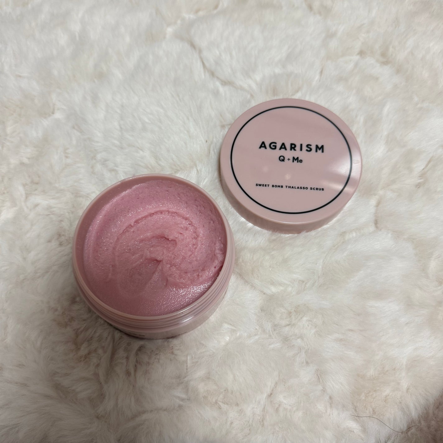 Q+Me スウィート ボム タラソ スクラブ/AGARISM/バスト・ヒップケアを使ったクチコミ(1枚目)