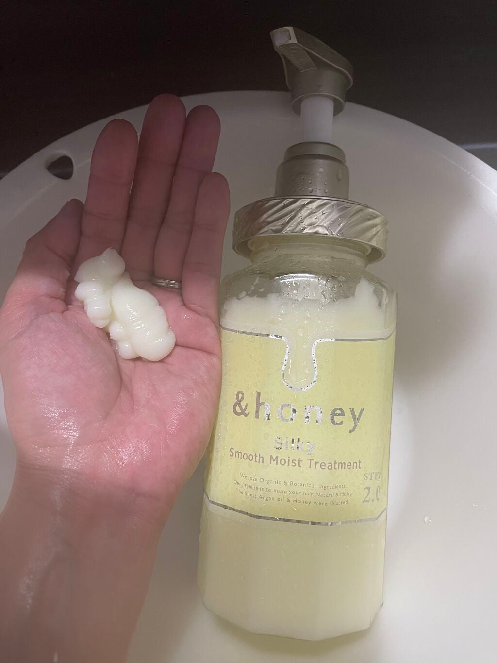 シルキー スムースモイスチャー シャンプー 1.0/ヘアトリートメント 2.0/&honey/市販シャンプーを使ったクチコミ(4枚目)