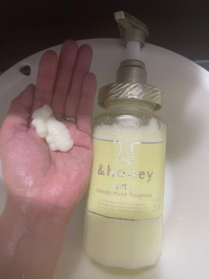 シルキー スムースモイスチャー シャンプー 1.0/ヘアトリートメント 2.0/&honey/市販シャンプーを使ったクチコミ(4枚目)
