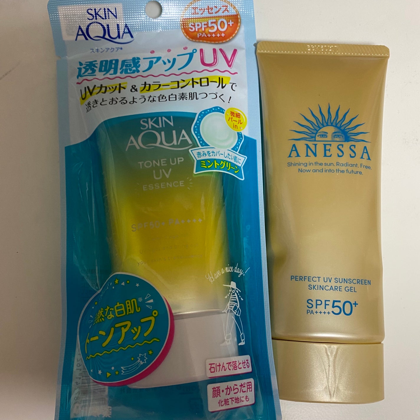 スキンアクア トーンアップUVエッセンス/スキンアクア/日焼け止めクリームを使ったクチコミ(1枚目)