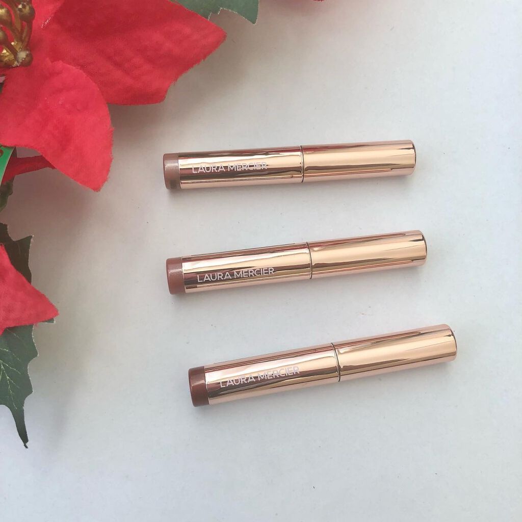 ローズグロウ リフレクションズ キャビアスティック トリオ/ローラ メルシエ/スティックアイシャドウを使ったクチコミ(2枚目)