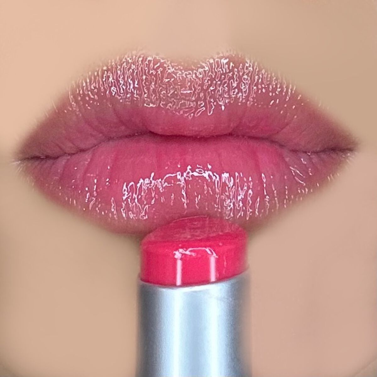 グラスティングメルティングバーム 02 ラヴィーピンク(Lovey Pink)/rom&nd/リップバームを使ったクチコミ（2枚目）