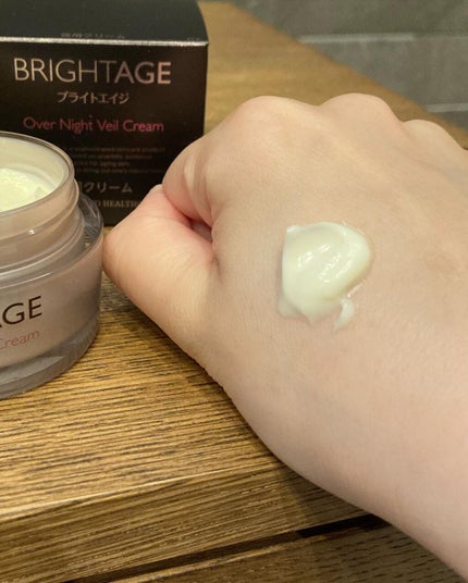 オーバーナイト ヴェールクリーム/BRIGHTAGE/フェイスクリームを使ったクチコミ(3枚目)