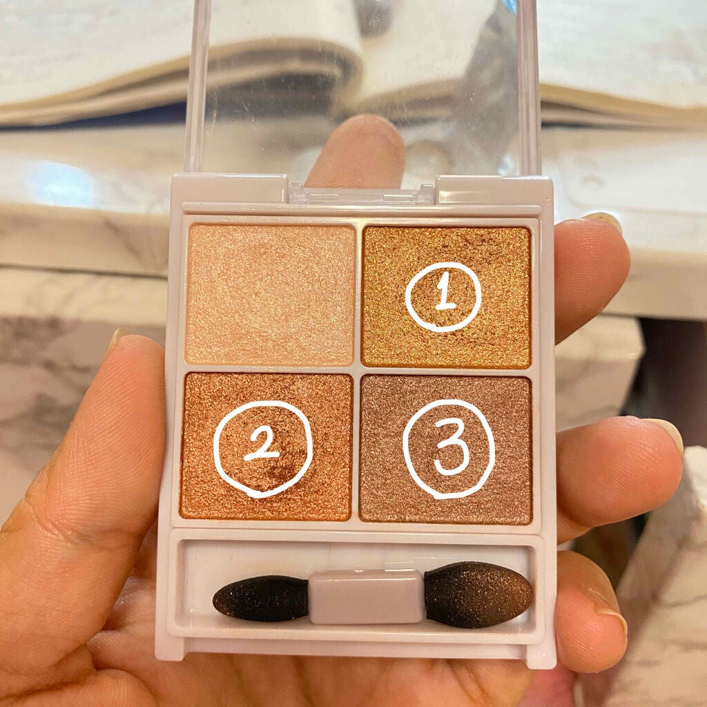 シルキースフレアイズ/キャンメイク/アイシャドウパレットを使ったクチコミ(2枚目)