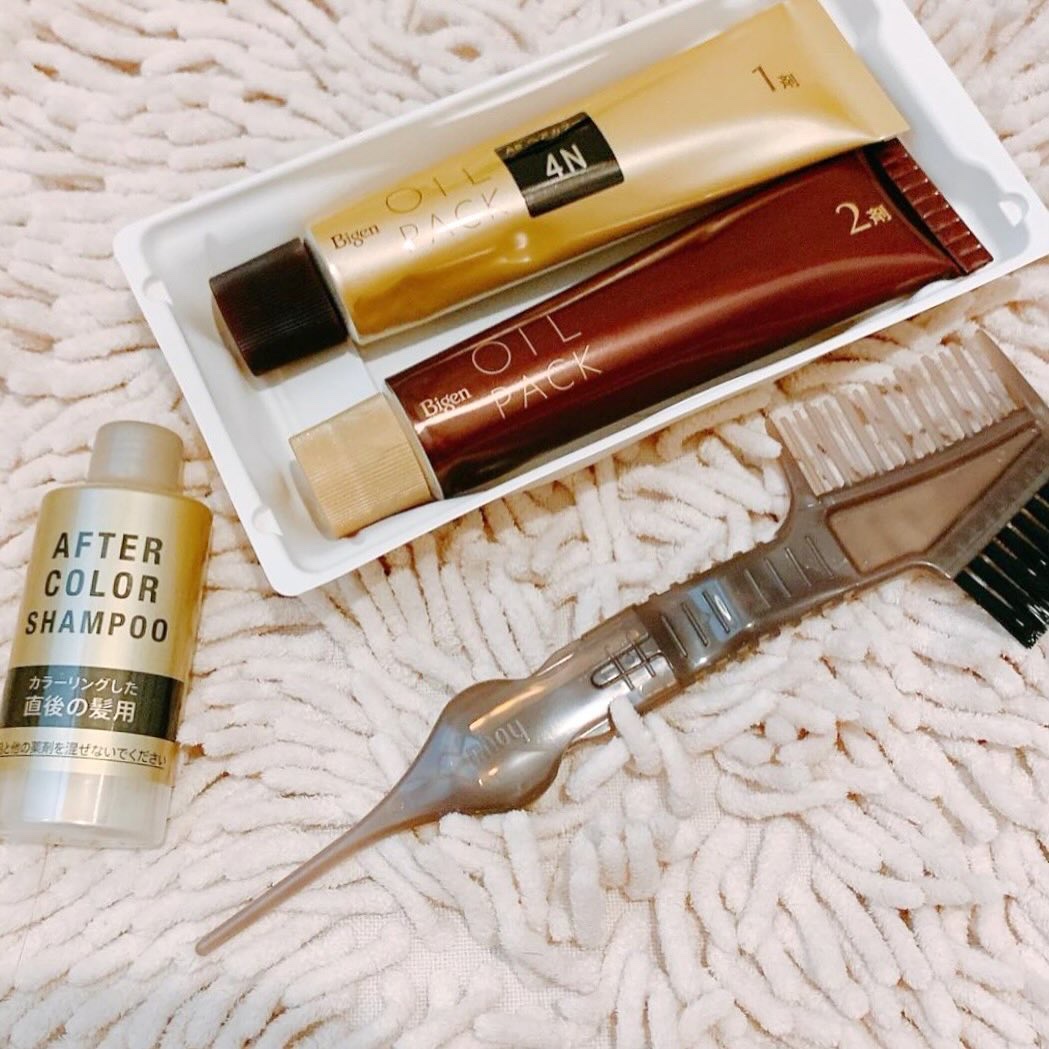 オイルパックカラー 4NB/ビゲン/ヘアカラーを使ったクチコミ（2枚目）
