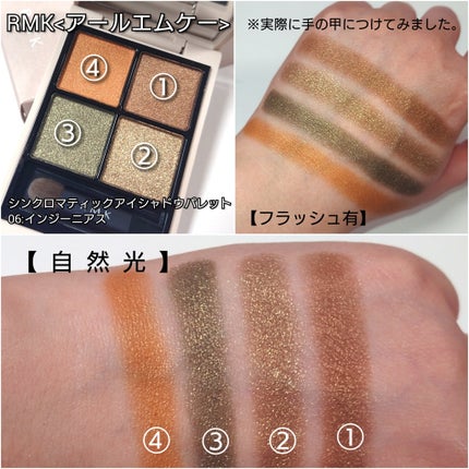 RMK シンクロマティック アイシャドウパレット/RMK/アイシャドウパレットを使ったクチコミ(4枚目)