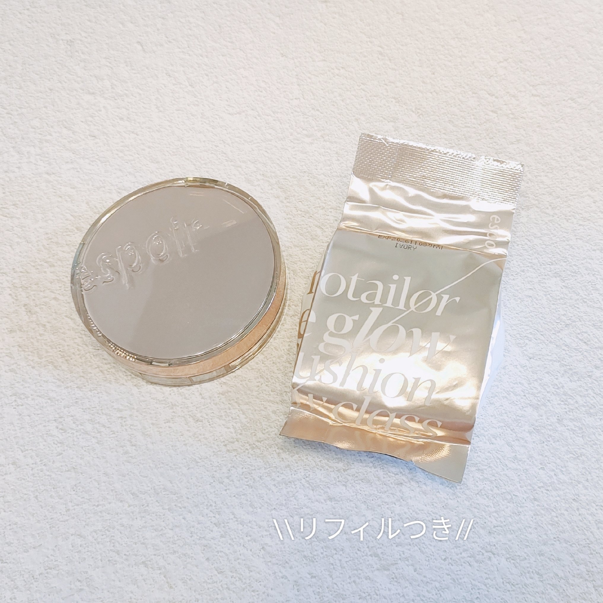 プロテーラービーグロウクッション ニュークラス 21 アイボリー/espoir/クッションファンデーションを使ったクチコミ（3枚目）