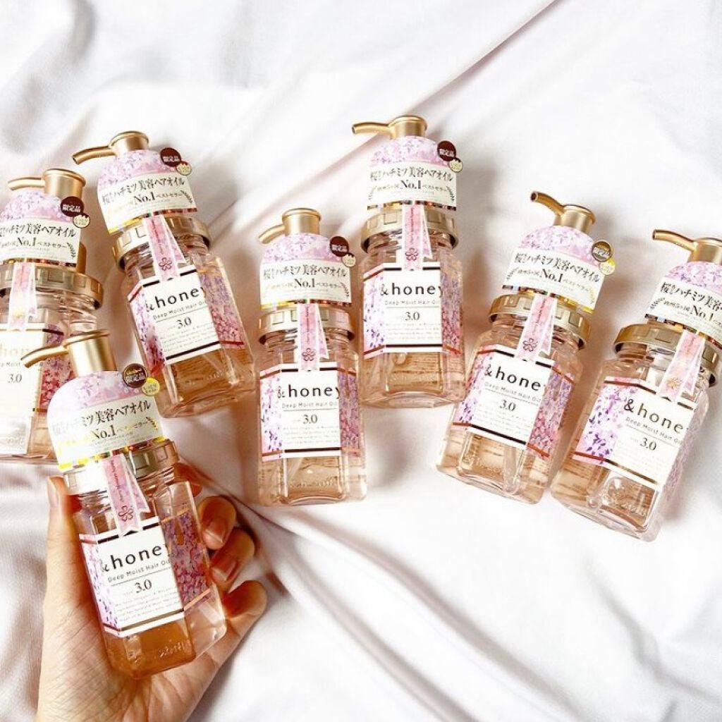サクラ ディープモイスト ヘアオイル/&honey/ヘアオイルを使ったクチコミ(1枚目)