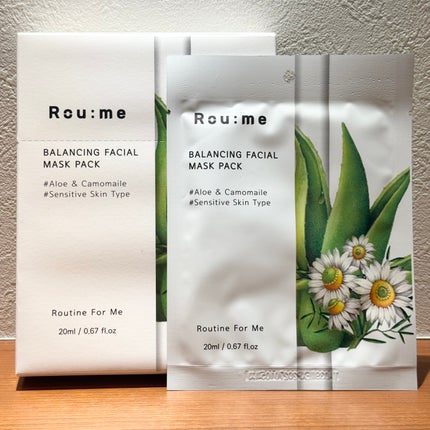 Roume バランシングフェイシャルマスクパック(アロエ&カモミール)