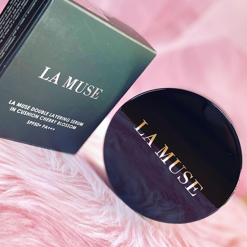 DOUBLE LAYERING SERUM IN CUSHIO CHERRY BLOSSOM/ラミューズ/クッションファンデーションを使ったクチコミ(2枚目)