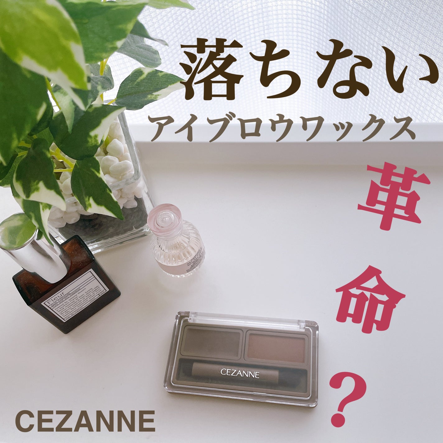 アイブロウワックス&パウダー/CEZANNE/アイブロウを使ったクチコミ(1枚目)