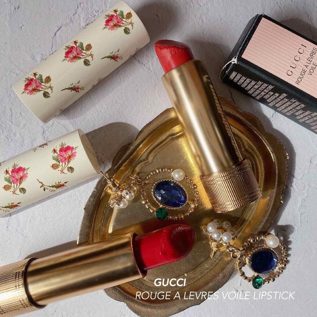 グッチ ルージュ ア レーヴル ヴォワル/GUCCI beauty/口紅を使ったクチコミ(1枚目)