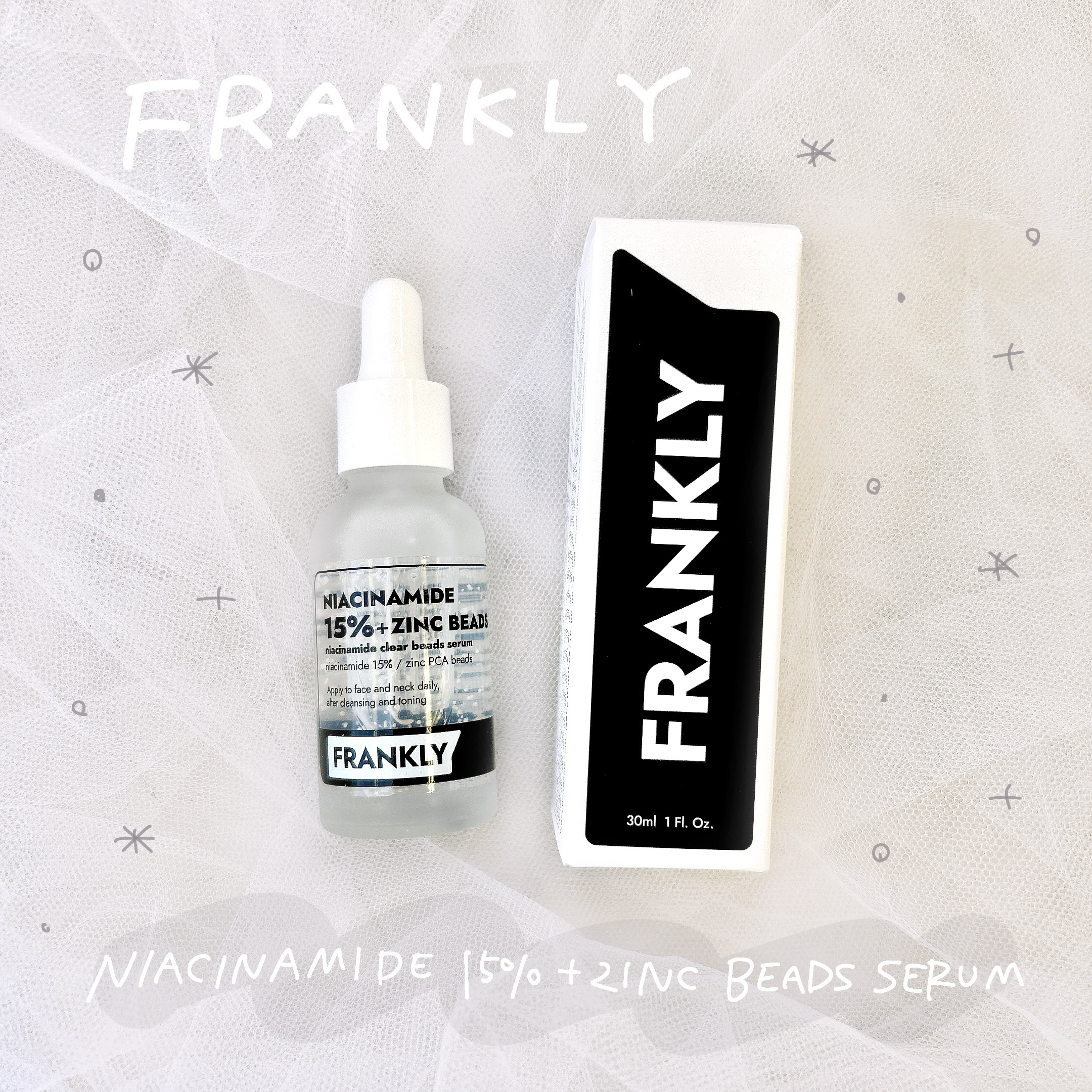 ナイアシンジンクビーズセラム/Frankly/美容液を使ったクチコミ（1枚目）