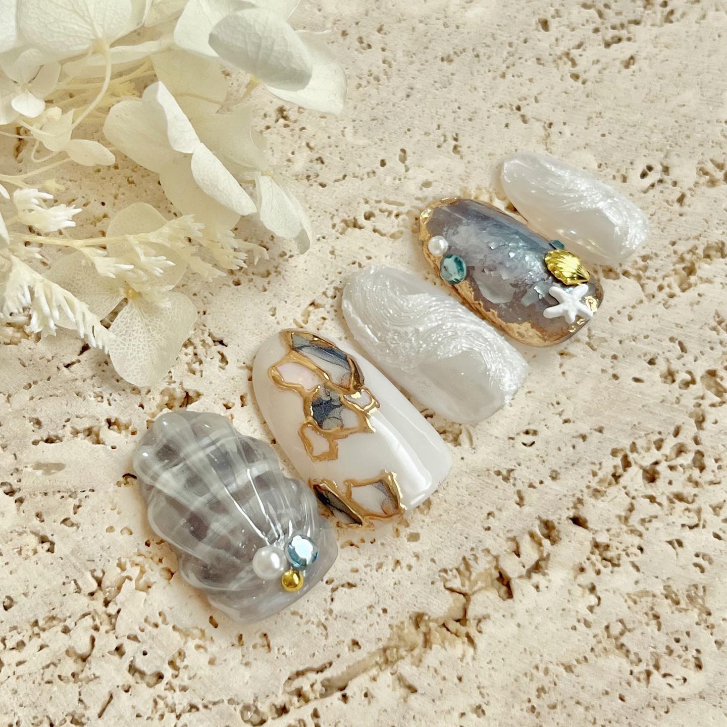 AKI HARASHIMA プロデュース marble frame/tsumekira/ネイル用品を使ったクチコミ（1枚目）