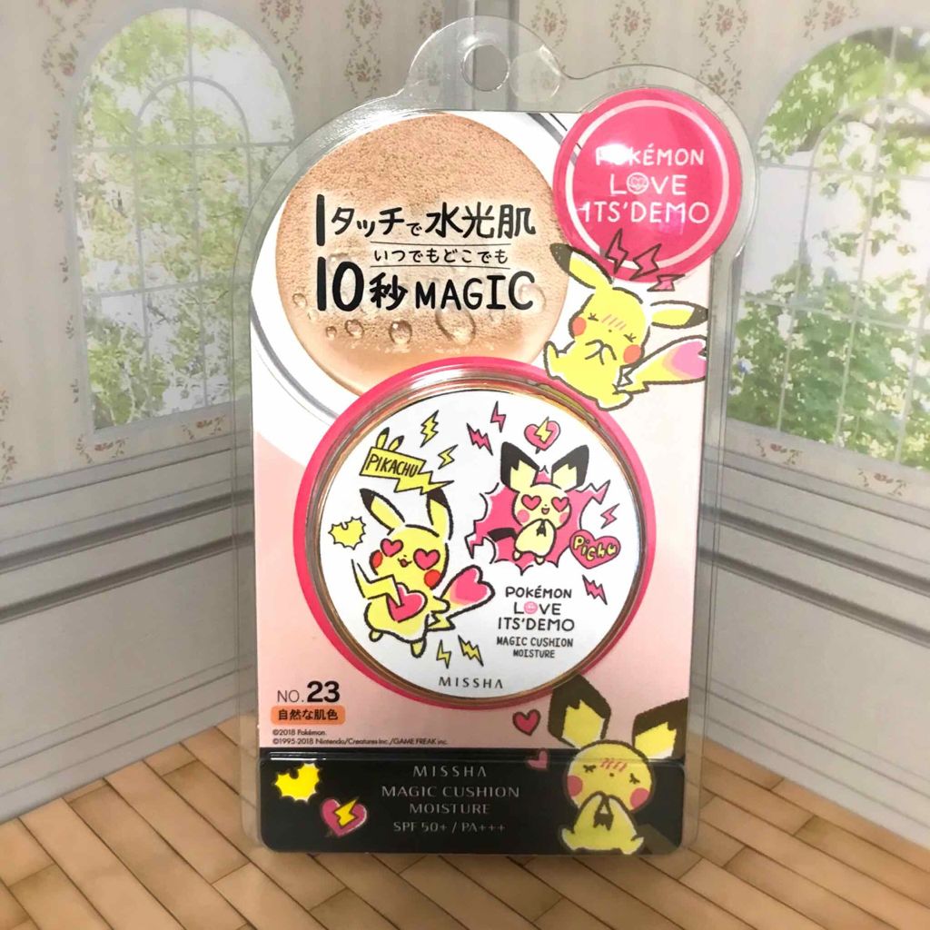 M クッション ファンデーション モイスチャー Misshaの口コミ ミシャ イッツデモ ポケモンのコラボ商品 By プチプラ大好きマンm Lips