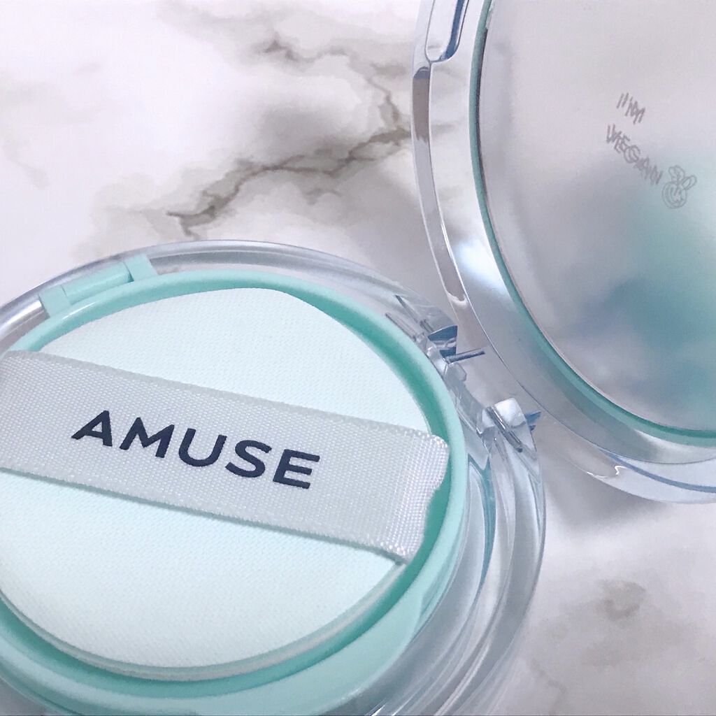 メタフィットヴィーガンクッション/AMUSE/クッションファンデーションを使ったクチコミ（1枚目）