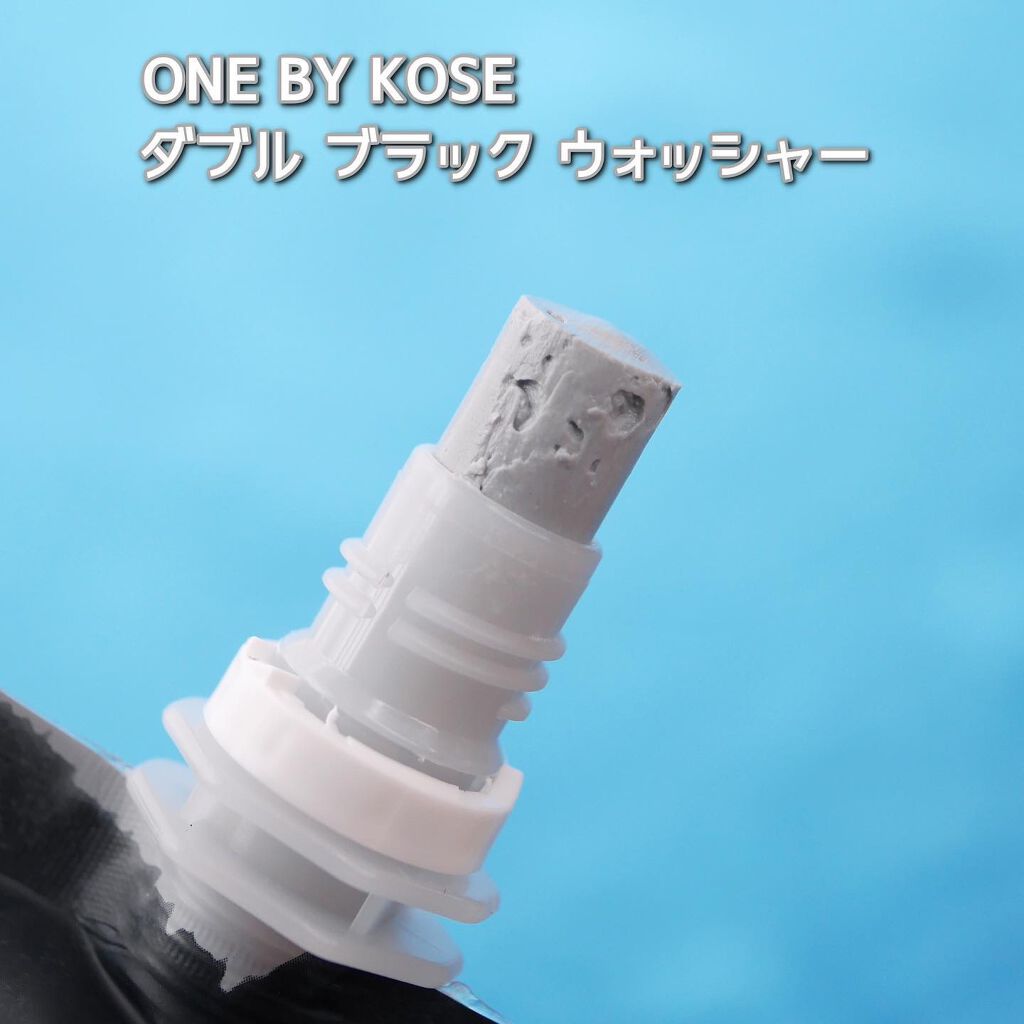 ONE BY KOSE ダブル ブラック ウォッシャーのクチコミ「
2022年5月16日に「ONE BY KOSÉ」から、パック洗顔も出来る直塗り洗顔料が新登場.....」（2枚目）
